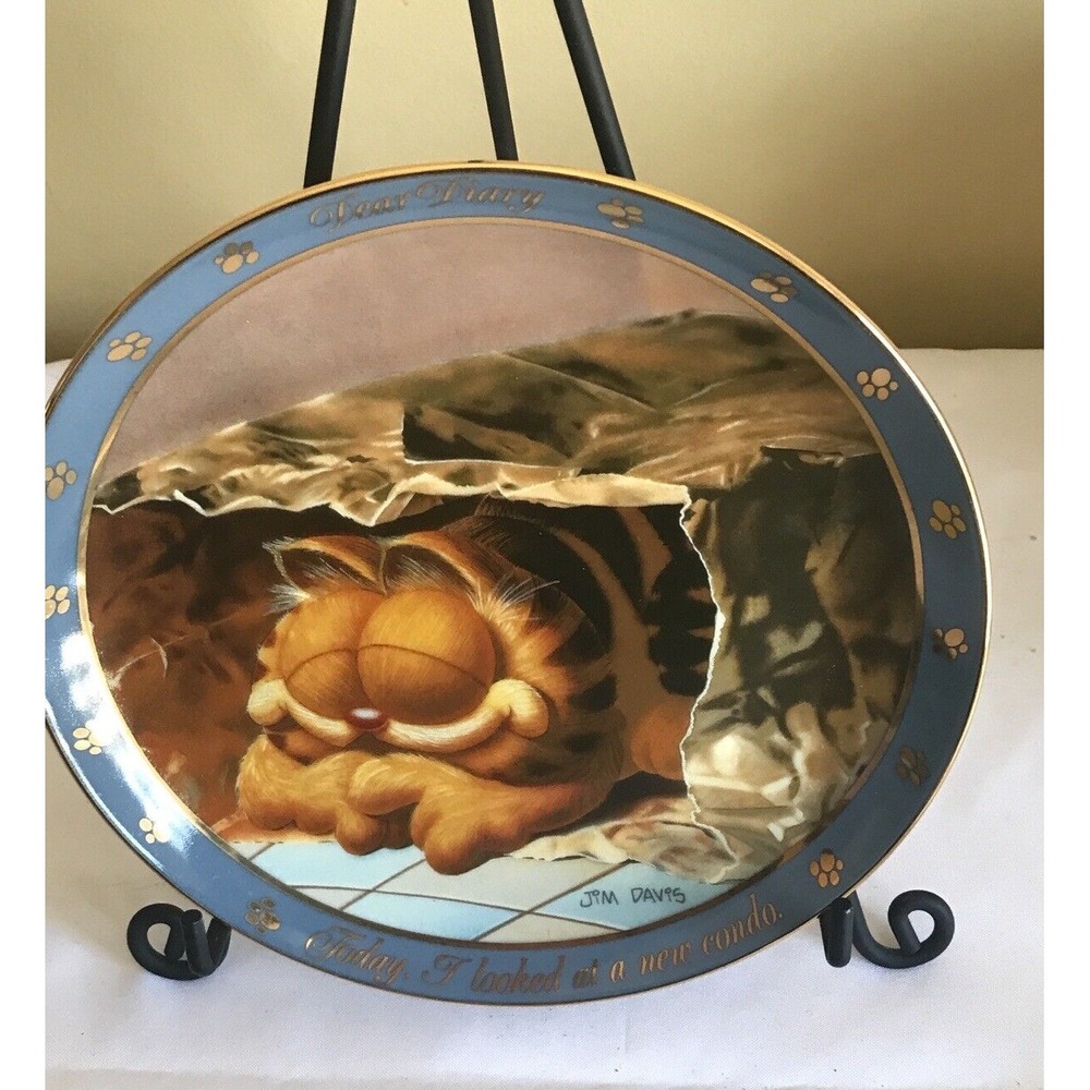 Garfield Dear Diary Series Danbury‎ collector plate NEW CONDO C1433 MINT